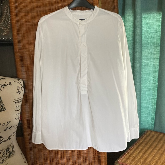 Polo Ralph Lauren White Cotton Long Sleeved Top - Picture 3 of 15